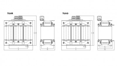 Třífázové transformátory 3EI - vertikální provedení s jádrem UNICORE do 100 kVA